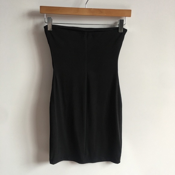 Wild Honey Strapless Black Mini Bodycon Dress - Picture 5 of 8